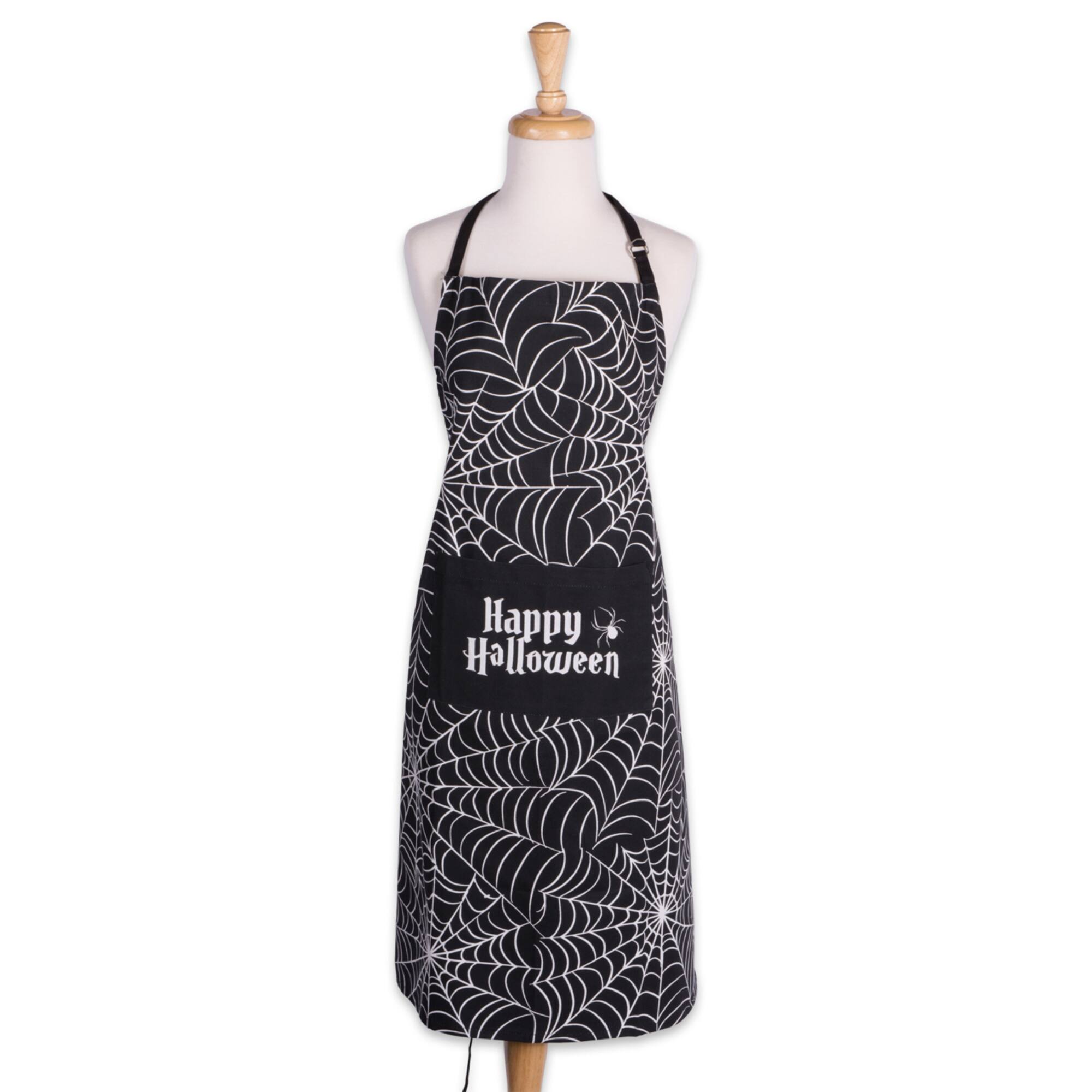 Happy Halloween Spider Web Chef Apron